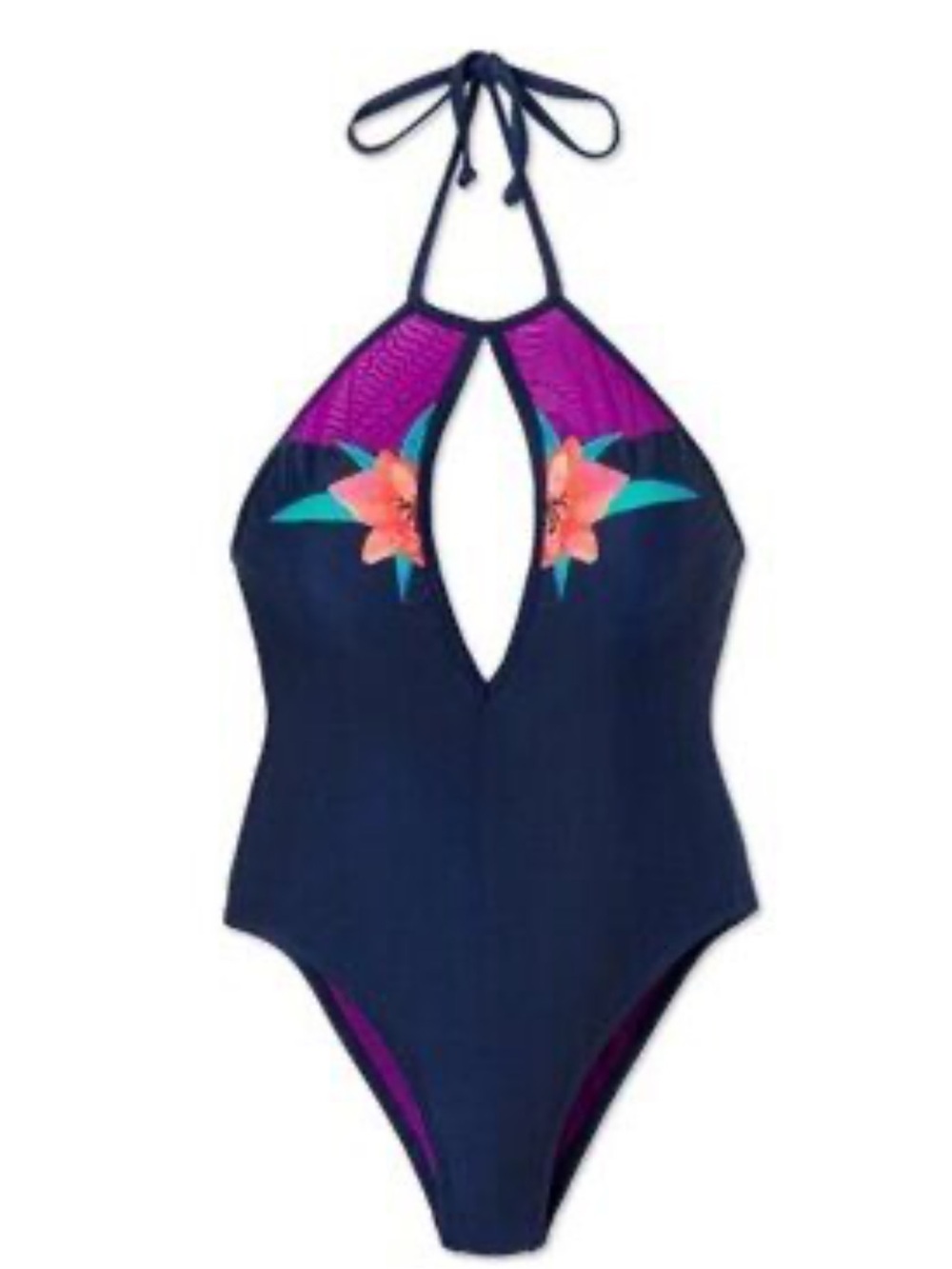 WET SWIMWEAR Hyper Tropical Delilah One-Piece Swimsuit NWT